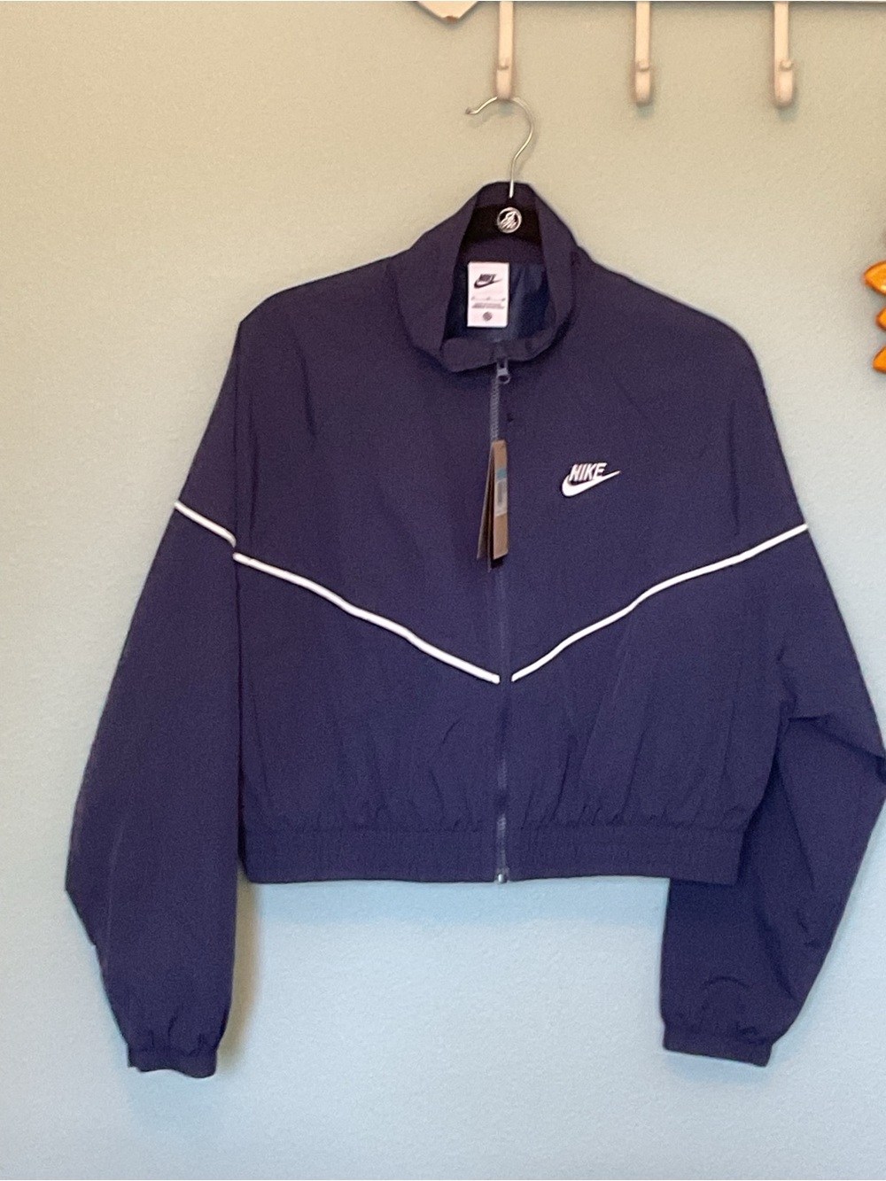 Nike navy blue Windbreaker size MED